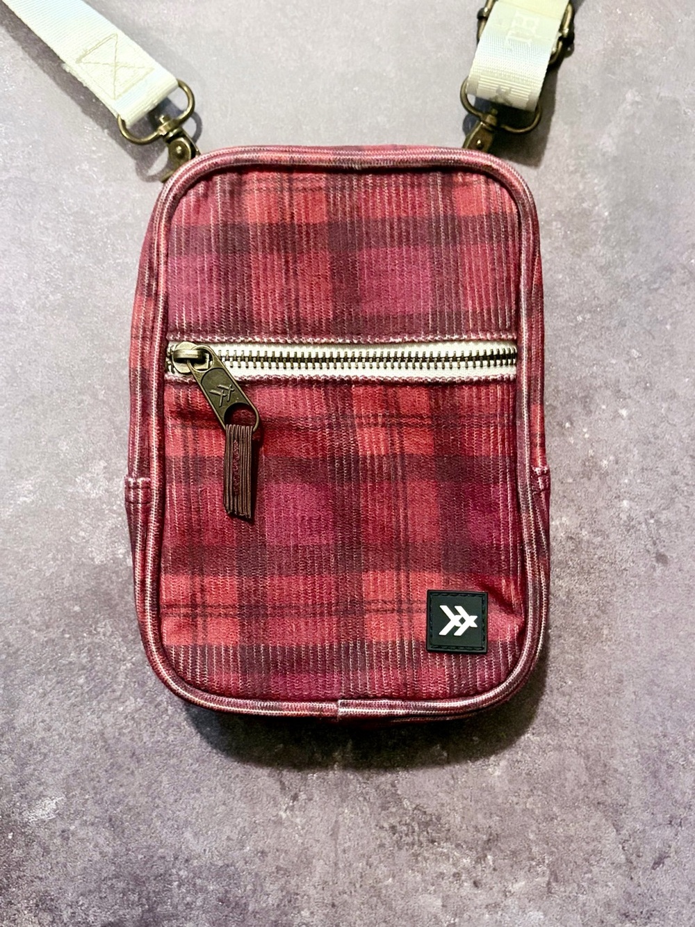 EUC Thread Wallets Corduroy Crossbody in Mesa Plaid
